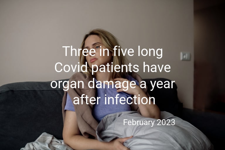Three out of Five long Covid patients have organ damage