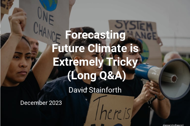 Predicting Our Future Climate Might be More Complex than you believe (Q&A)